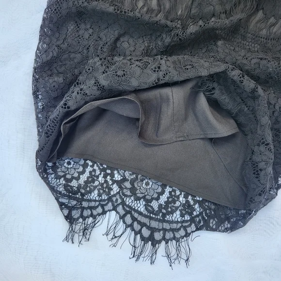 YELLOW star black lace dress size small - Picture 4 of 11